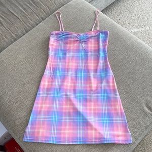 Sugar Thrillz from Dolls Kill Plaid Pastel Minidress